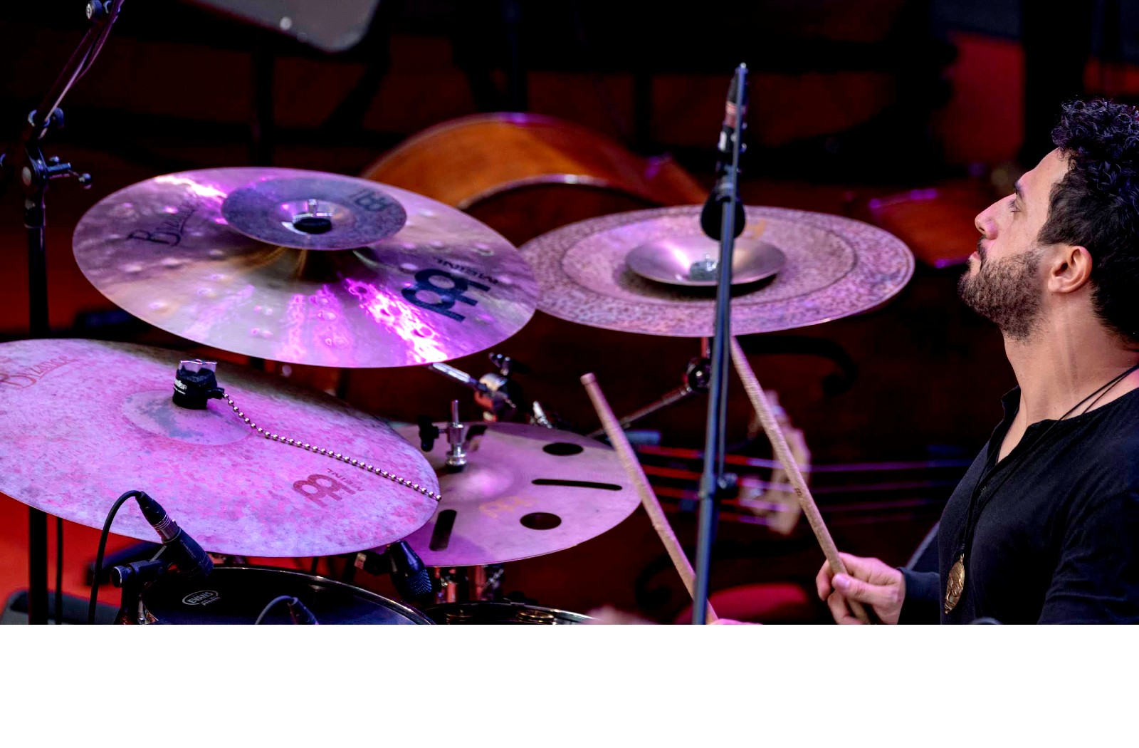 Santino am Drumset, Jazzopen Bühne